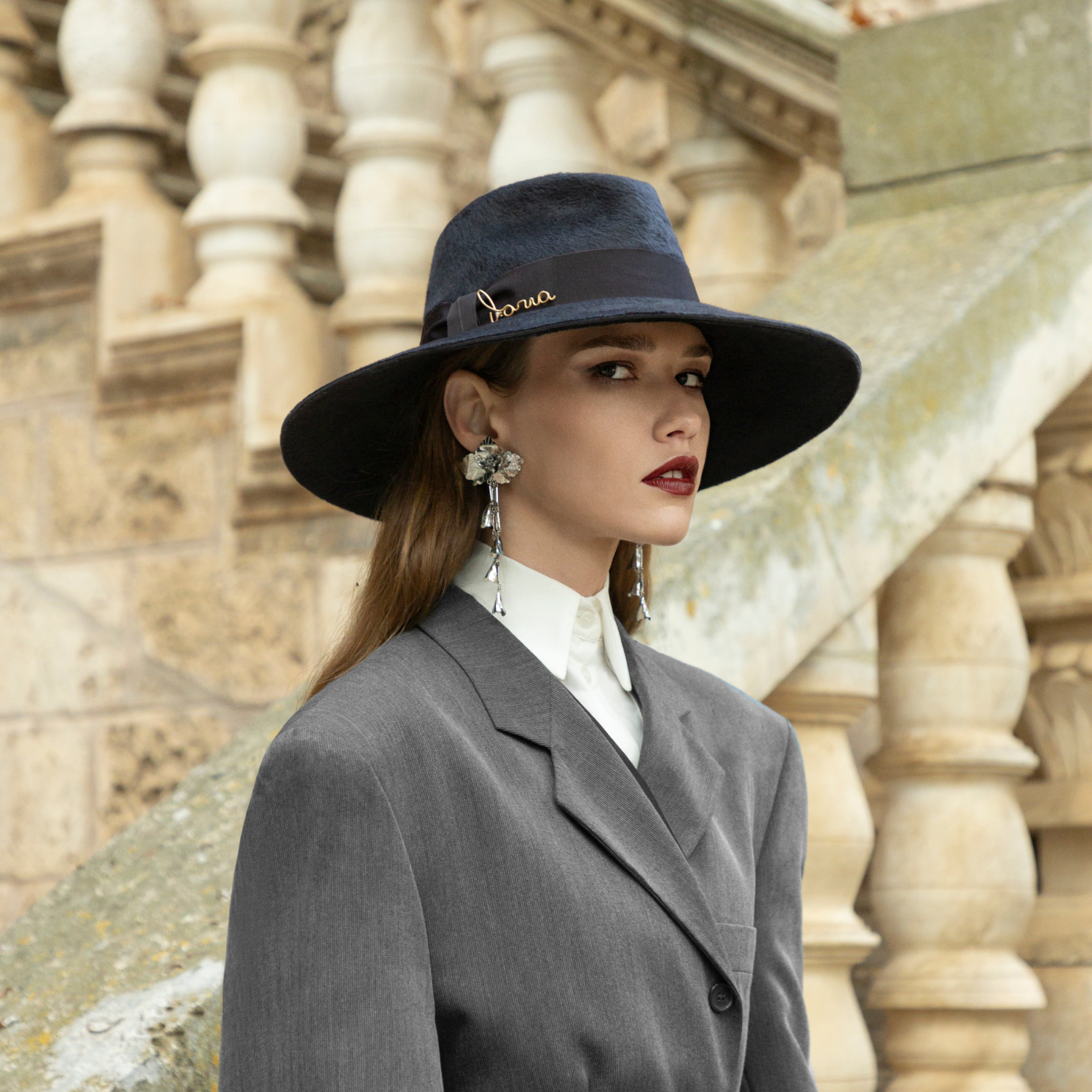 doria-1905-doris-cappello-a-tesa-larga-in-feltro-di-lapin-special-velour image 2