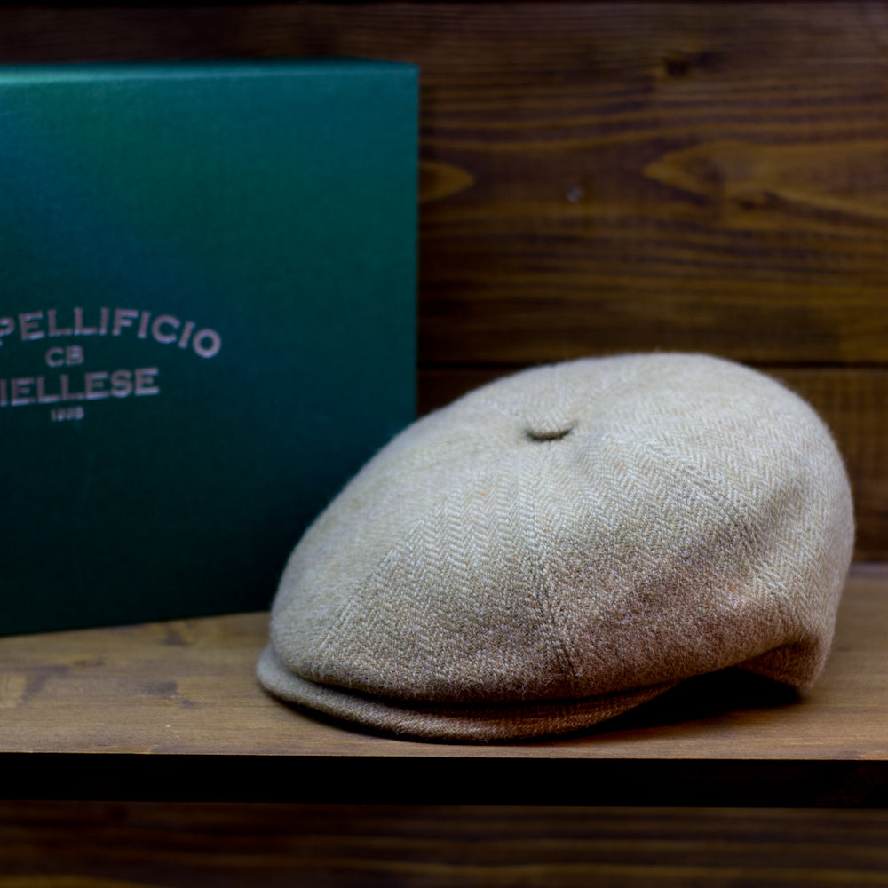 cappellificio-biellese-1935-polly-boy-beige-spina-di-pesce image 2