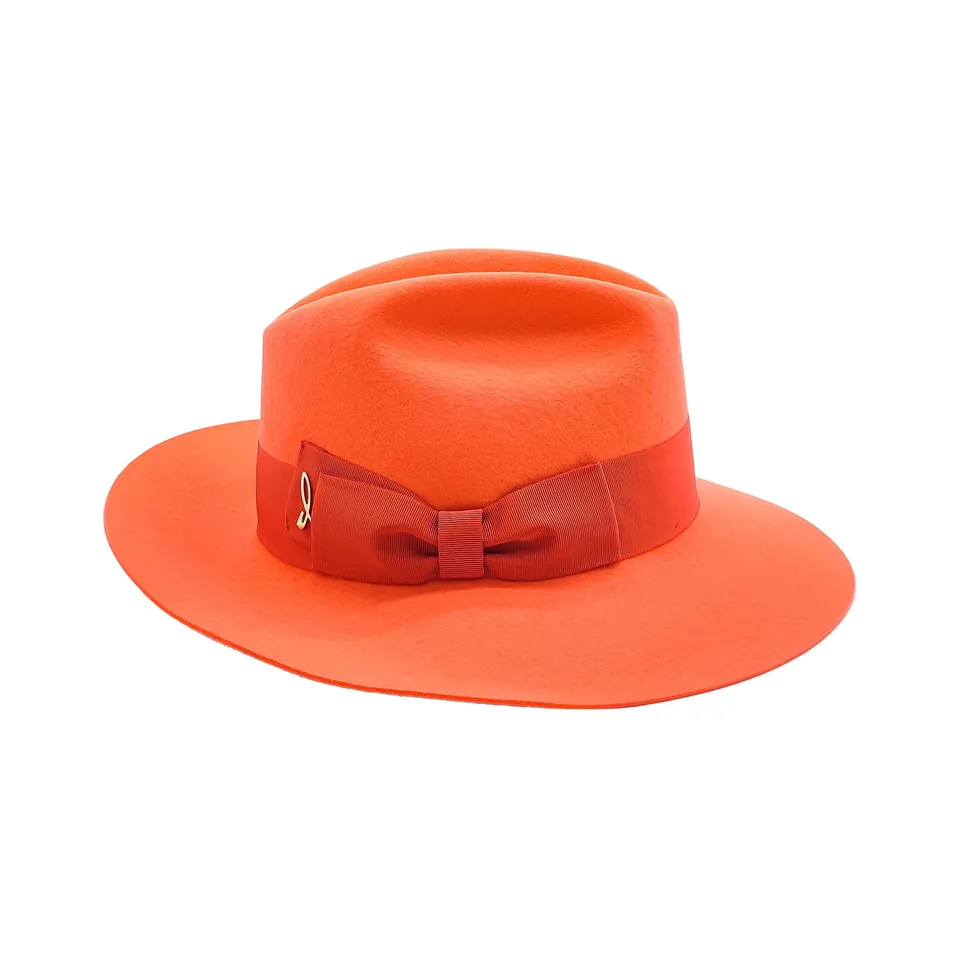 doria-1905-vittorio-cappello-fedora-in-feltro-di-lapin-rasato-aurora image 1