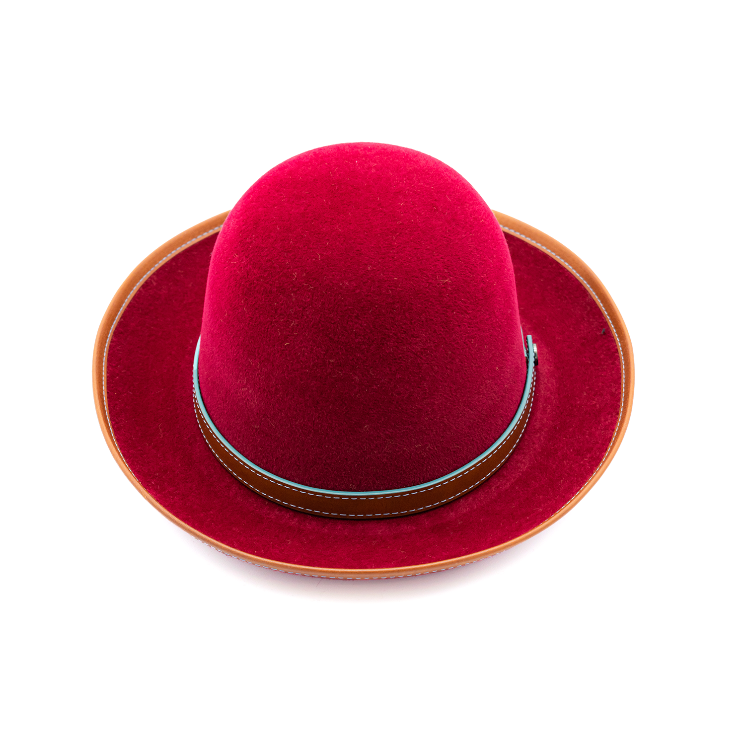 doria-1905-roller-cappello-feltro-lapin-rosso-arrotolabile image 3
