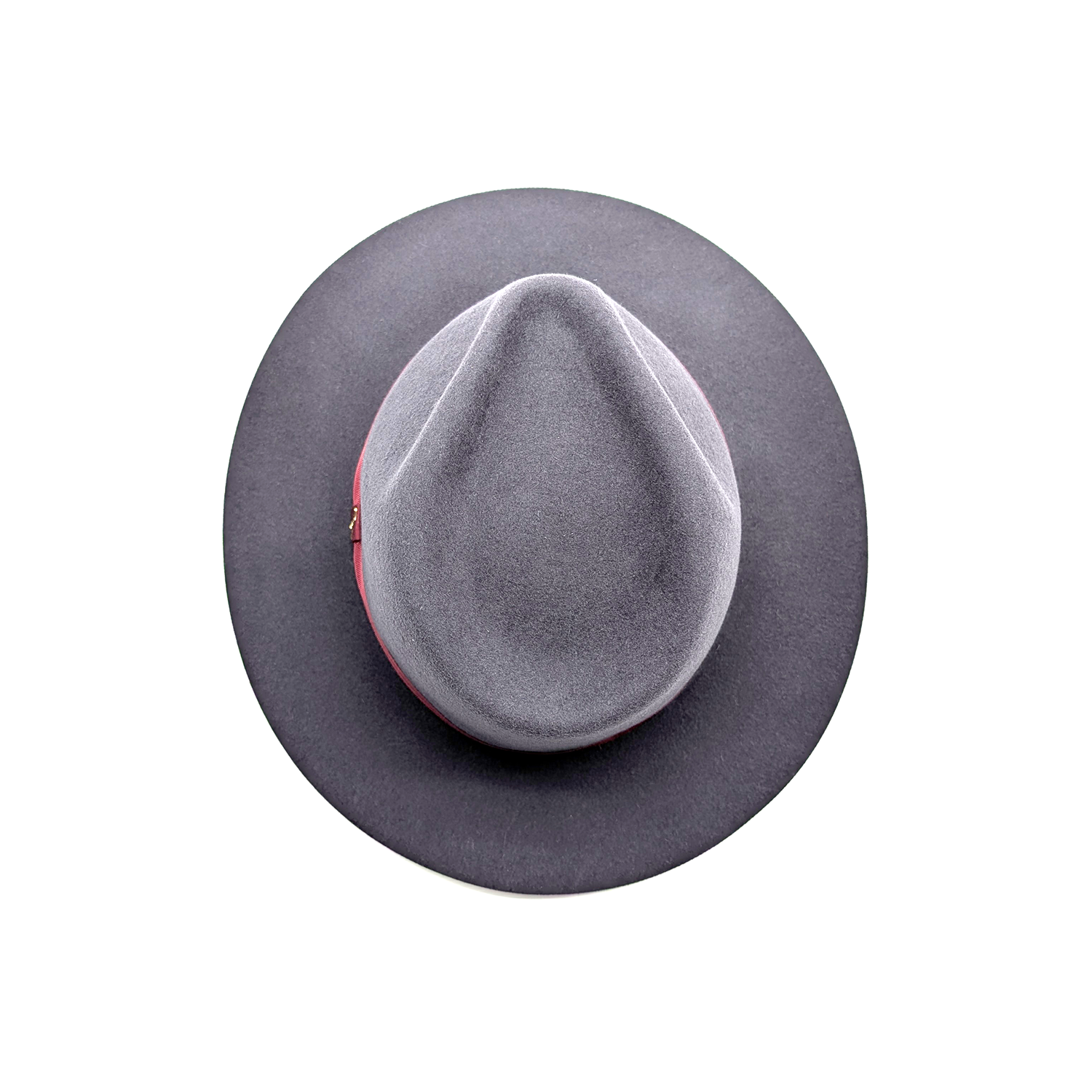 doria-1905-drop-cappello-in-feltro-di-lapin-rasato-grigio-temporale-con-cinta-ro image 7