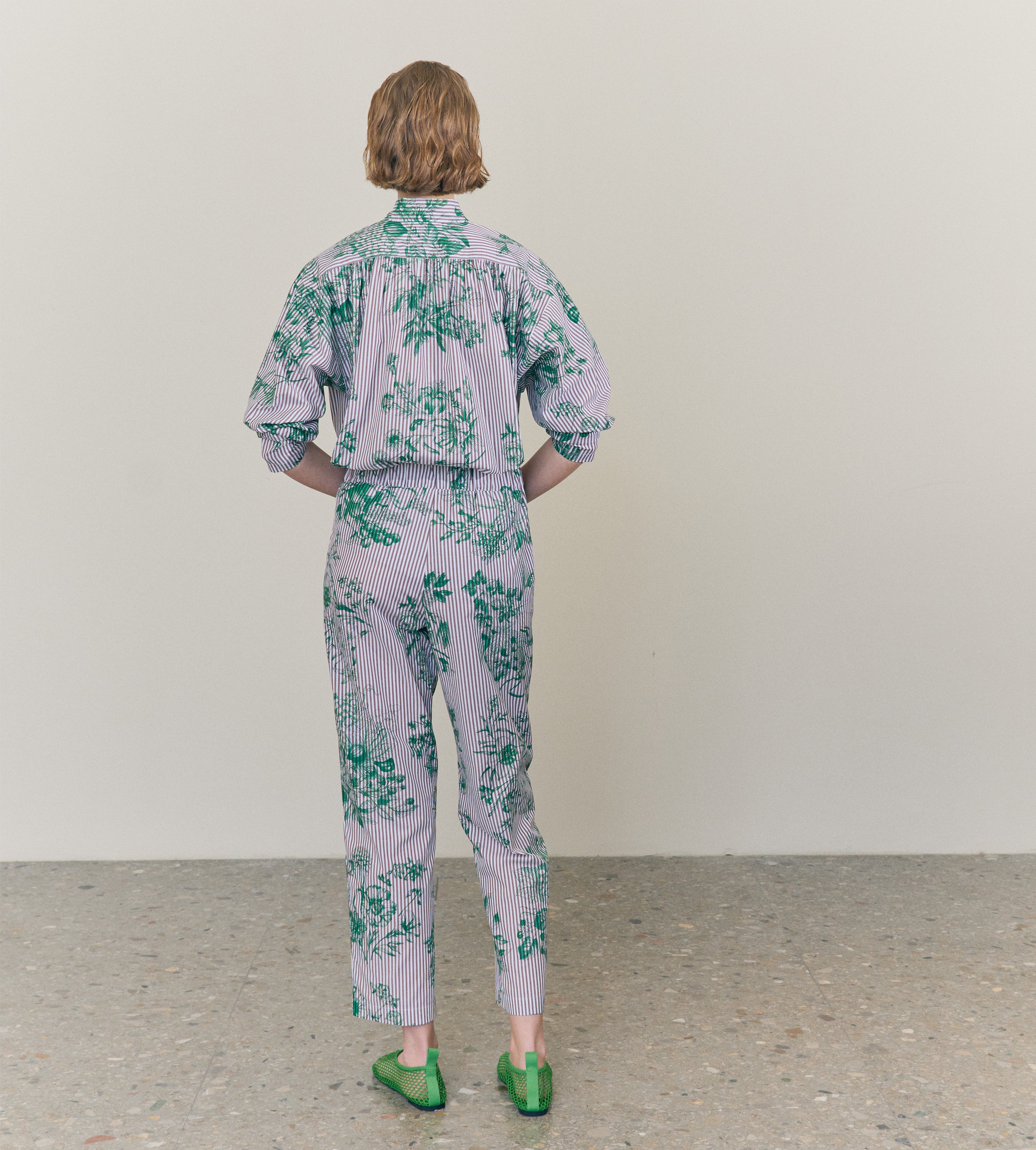 mantero-1902-doris-pantaloni-cropped-sartoriali-con-tasche-francesi-made-in-ital image 5