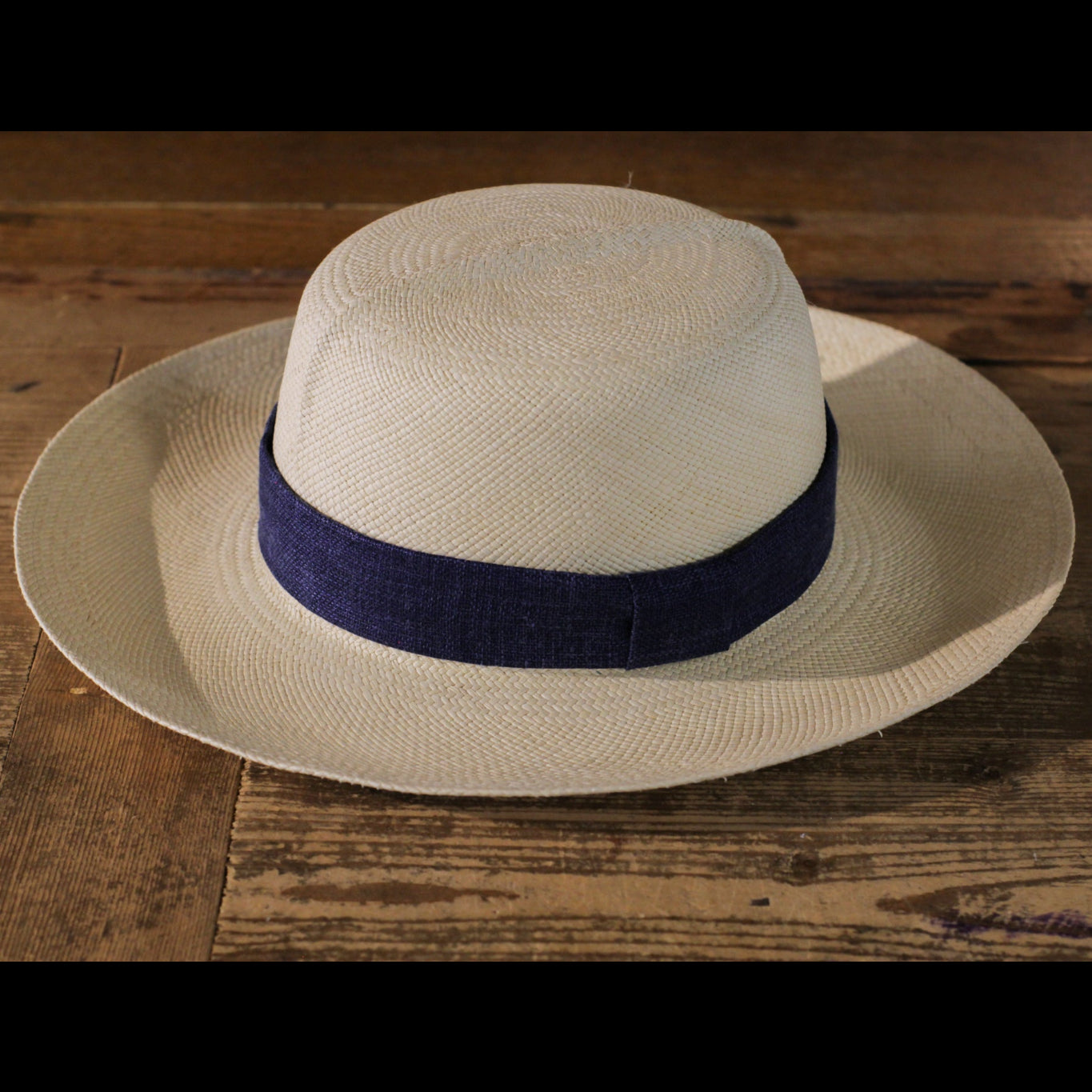 cappellificio-biellese-1935-genuine-safari-panama-dark-denim-linen image 1