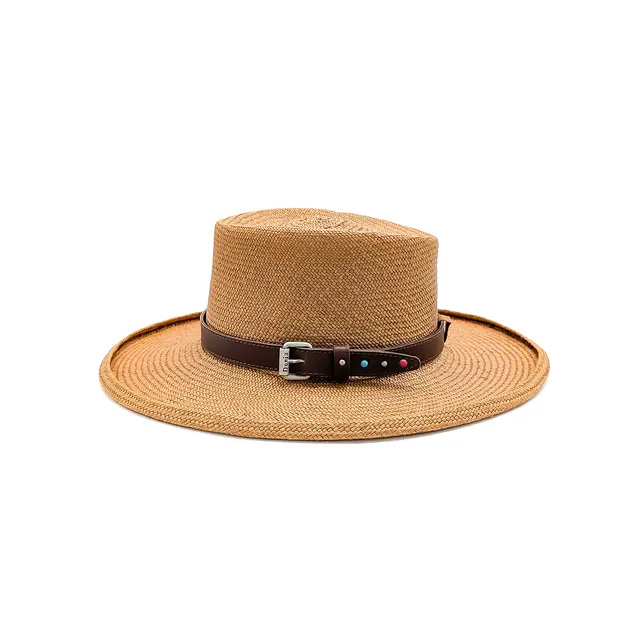 doria-1905-summer-belle-starr-cappello-west-drop-panama-cuenca-giallo-ambra image 1
