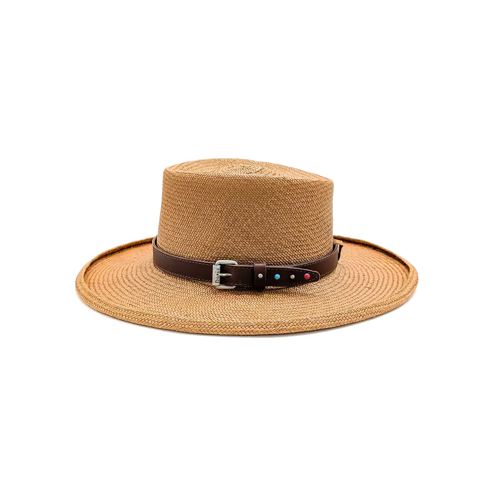 doria-1905-summer-belle-starr-cappello-west-drop-panama-cuenca-giallo-ambra image 1