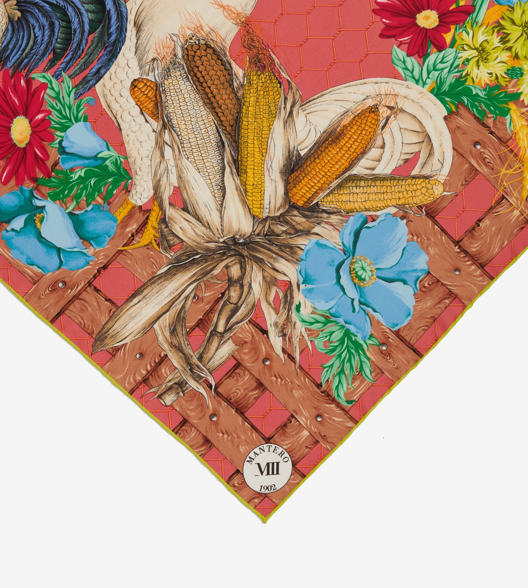 mantero-1902-archivio-n-44-il-gallo-classic-carr-foulard-in-seta-orlato-a-mano-9 image 3