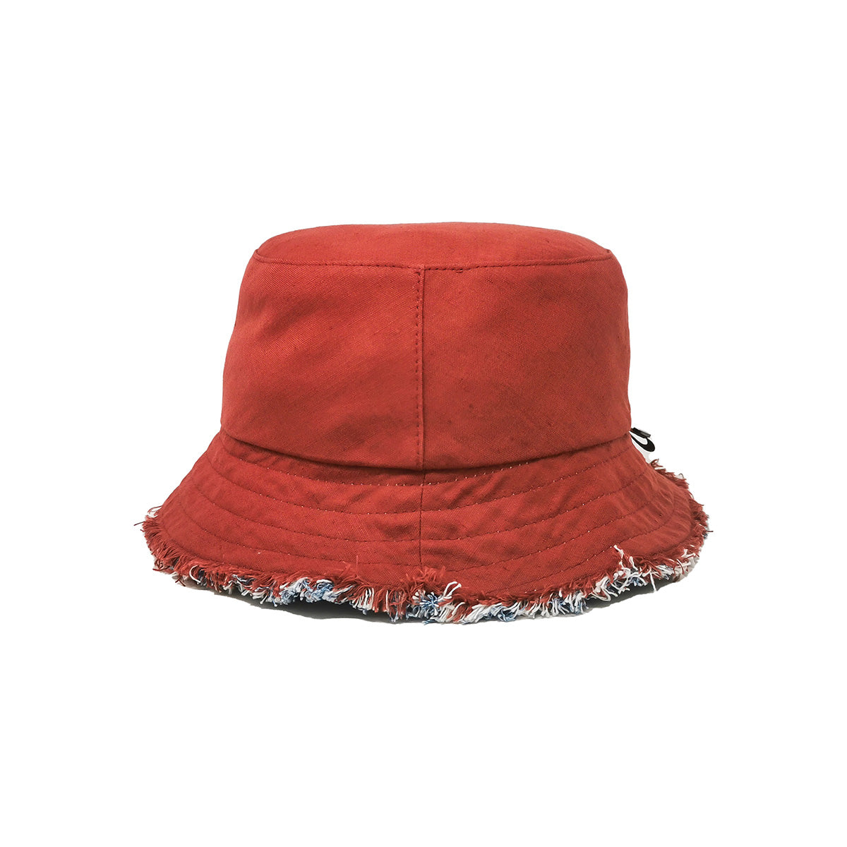 doria-1905-boris-fray-cappello-bucket-denim-sfrangiato-reversibile image 2