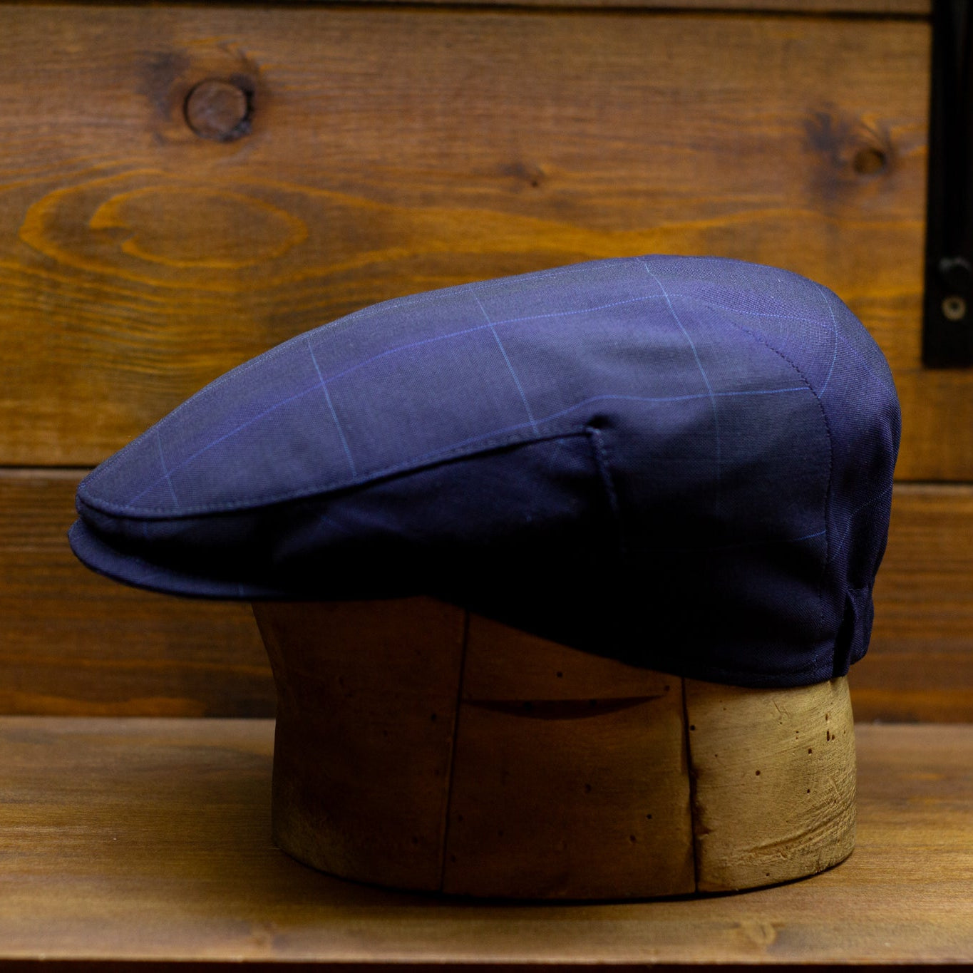 cappellificio-biellese-1935-county-cap-in-tessuto-vbc-overcheck-navy image 4