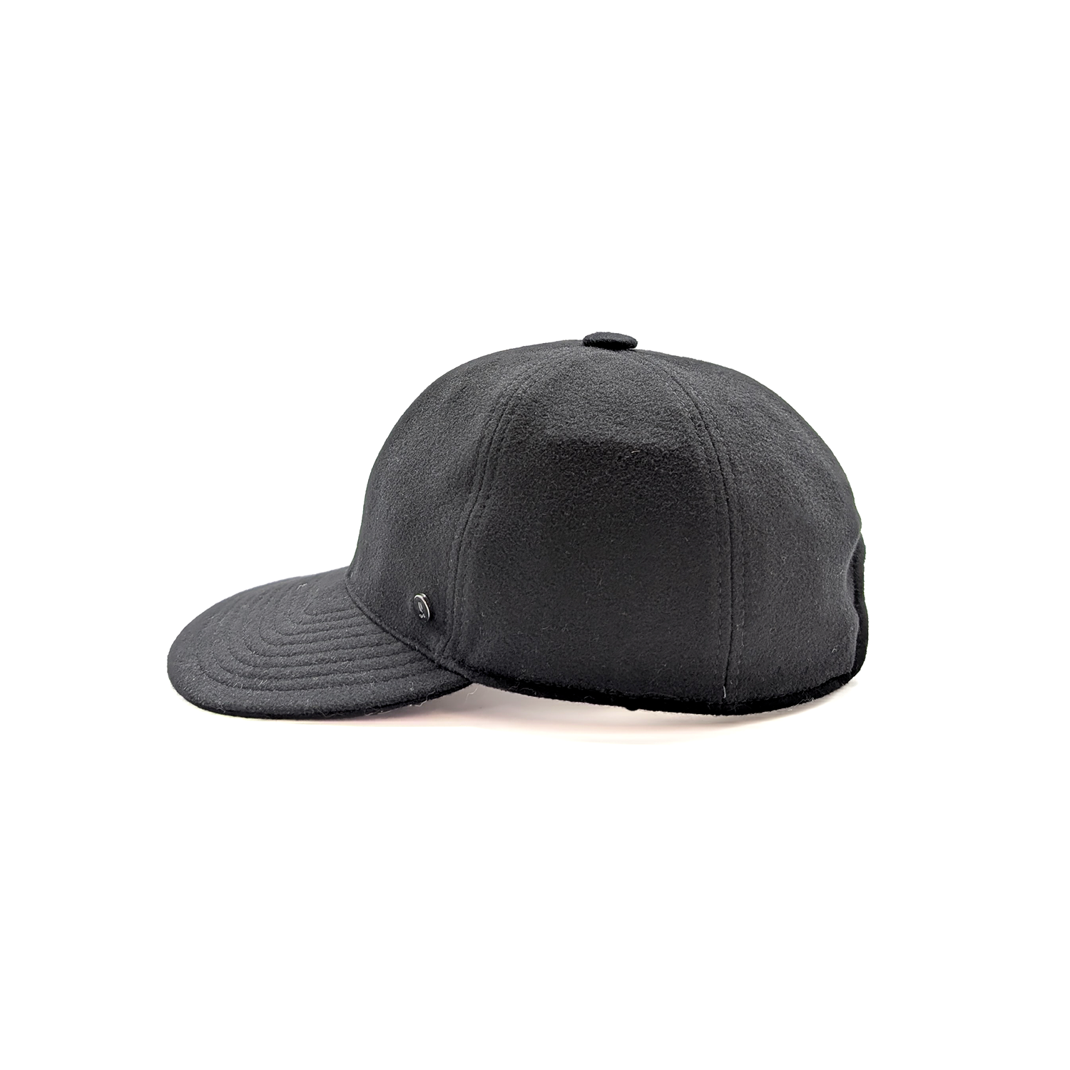 doria-1905-tender-berretto-baseball-arrotolabile-cashmere-nero image 1
