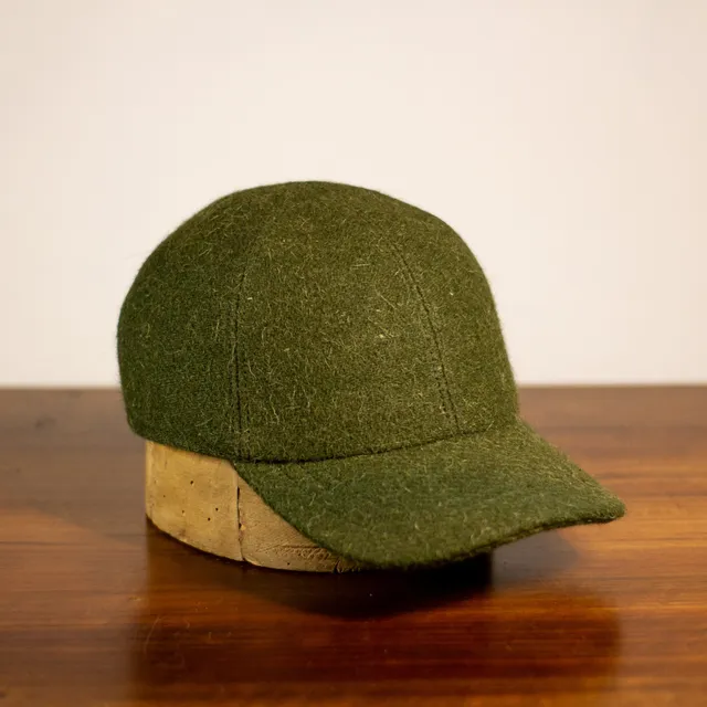 cappellificio-biellese-1935-baseball-lp-drap-di-lana-verde-aw25 image 1