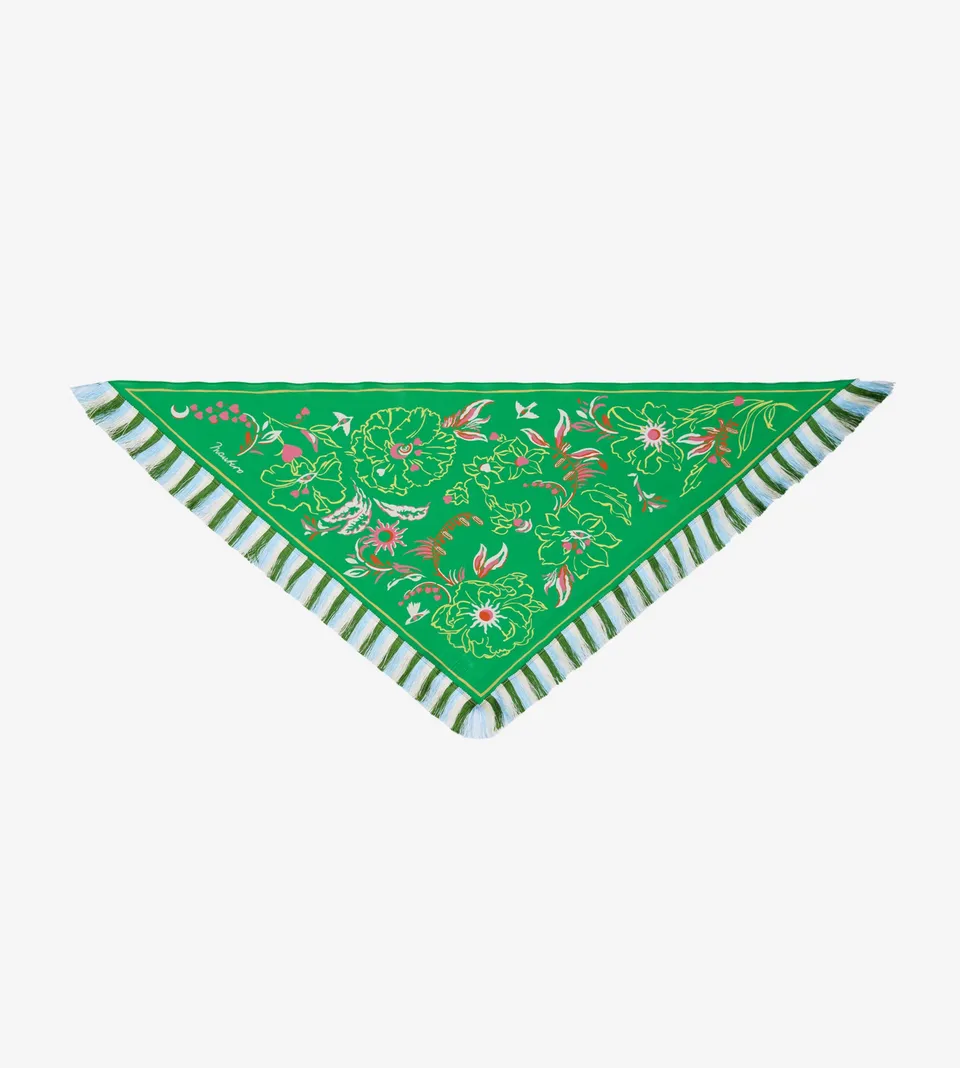 mantero-1902-crayon-kingdom-bandana-68x68x96-cm-con-frange image 1