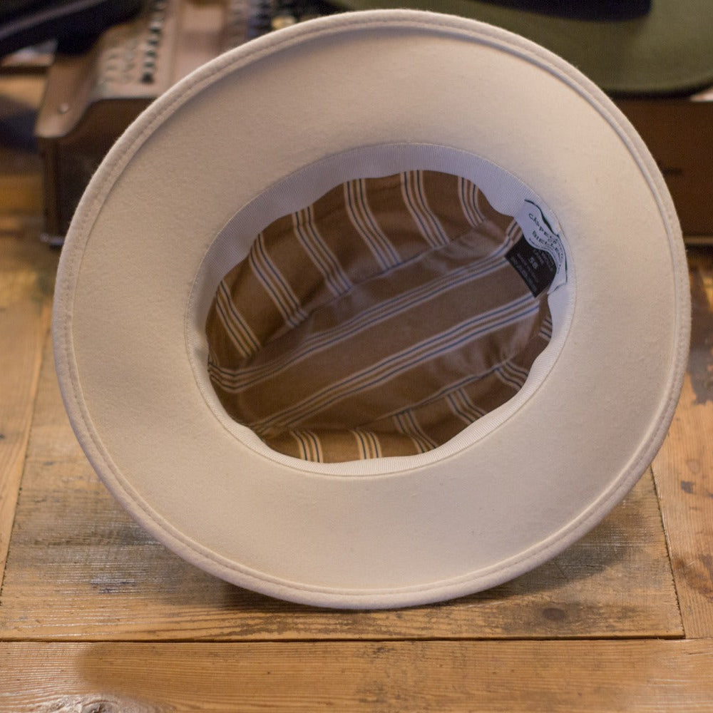 cappellificio-biellese-1935-fedora-crema-doppio-nastro-cappello image 2