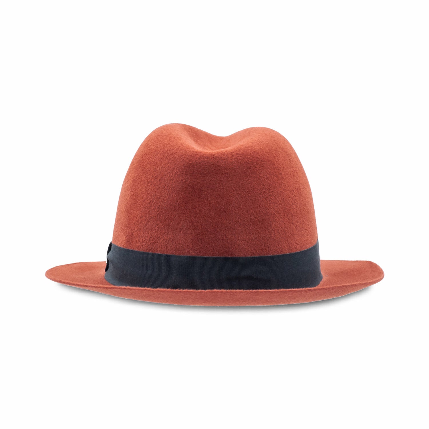 doria-1905-vittorio-fedora-feltro-lapin-velour-rosso-mattone image 4