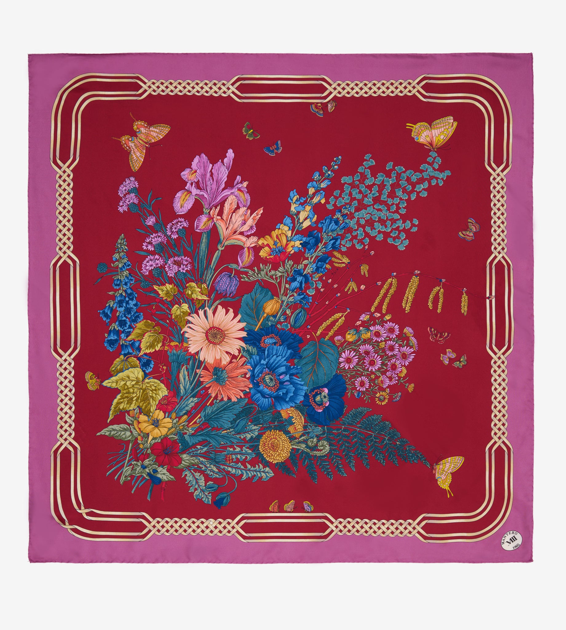 mantero-1902-archivio-n-50-bouquet-carr-classico-90x90-cm image 1