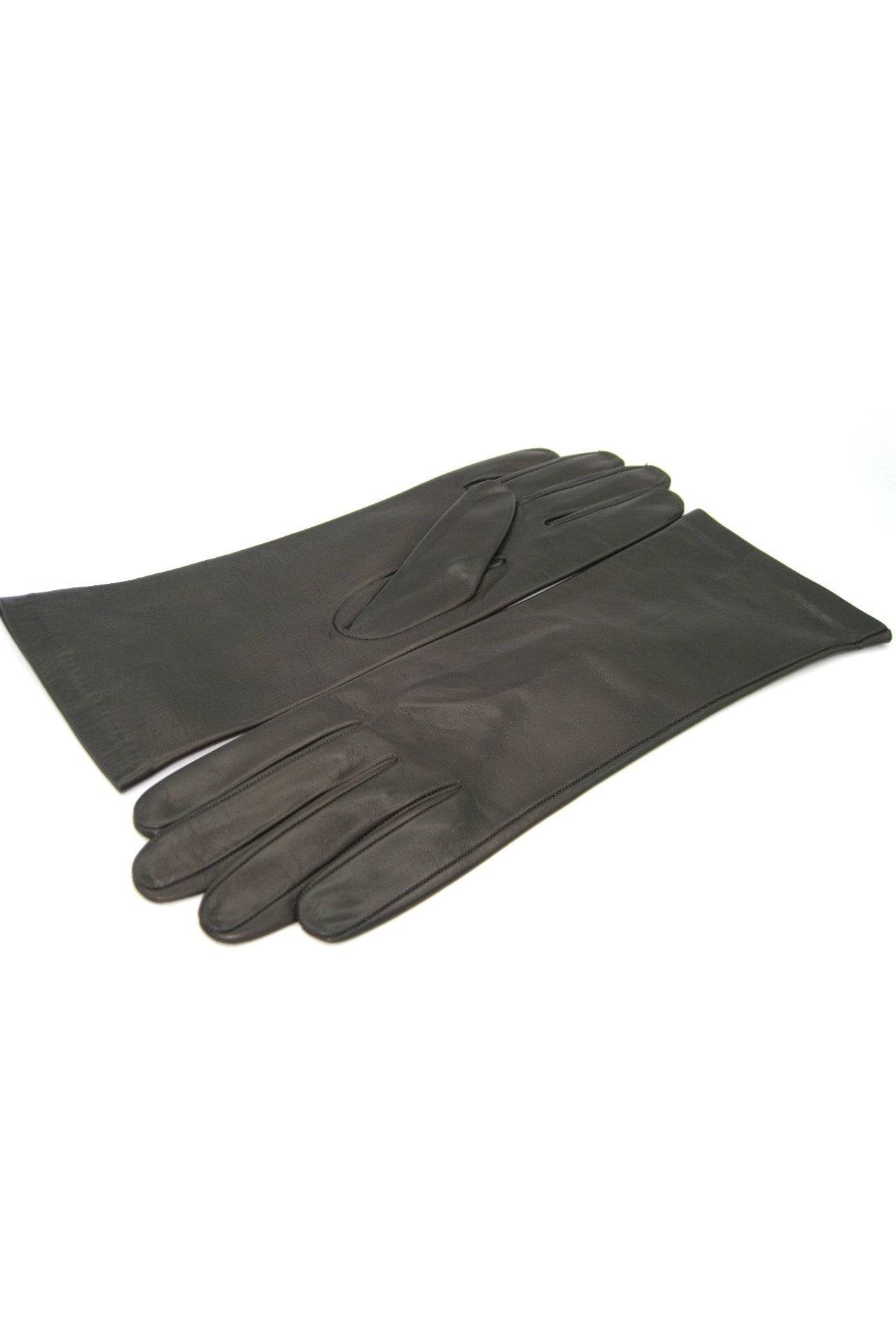 sermoneta-gloves-guanto-classico-donna-in-nappa-foderato-seta-4bt-testa-di-moro image 3