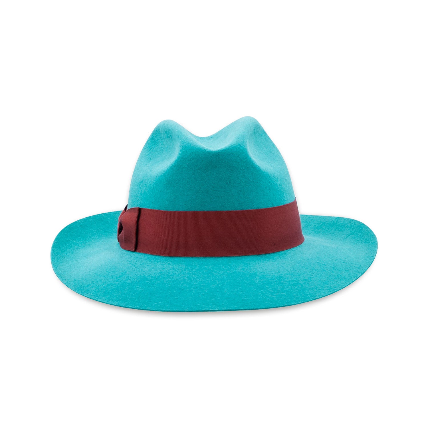 doria-1905-dalida-fedora-feltro-lapin-azzurro-cinta-borgogna image 3
