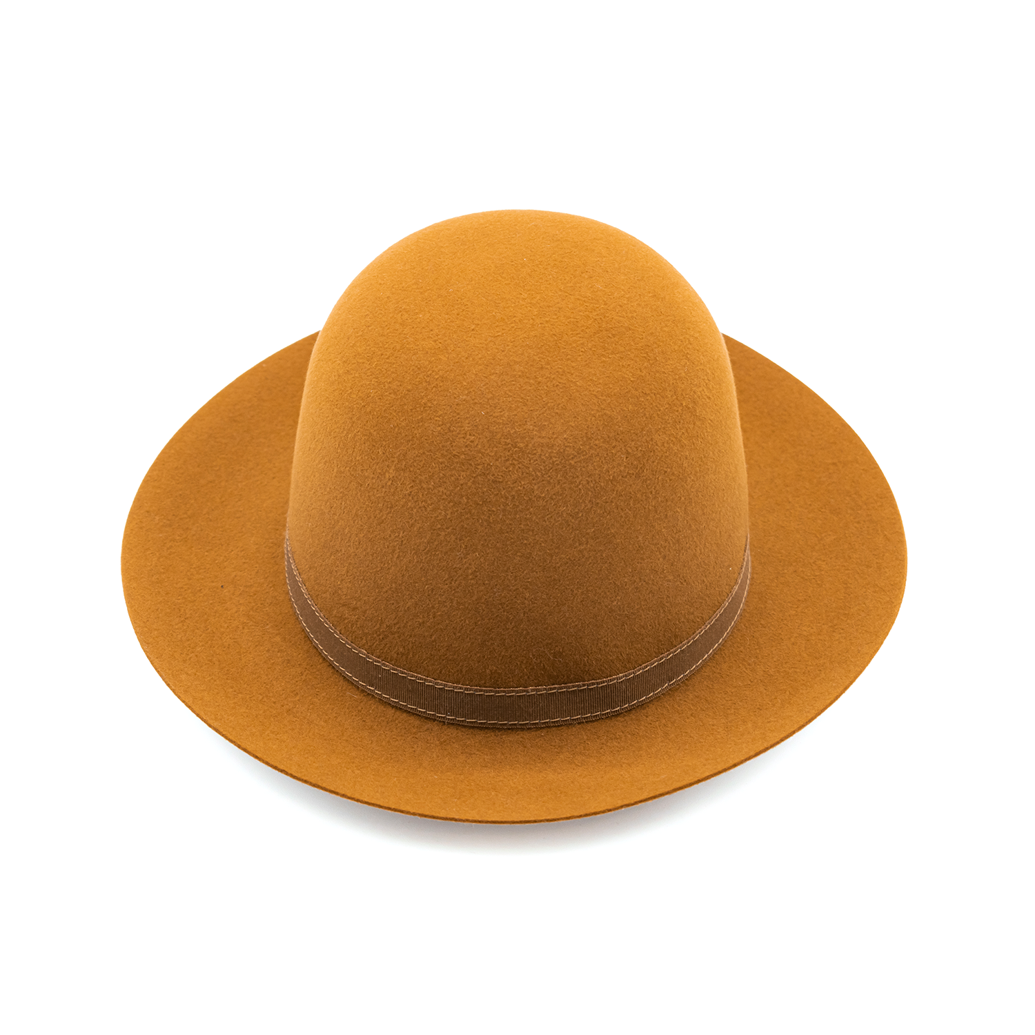 doria-1905-roller-cappello-arrotolabile-feltro-lapin-suede-marrone-caramello image 2