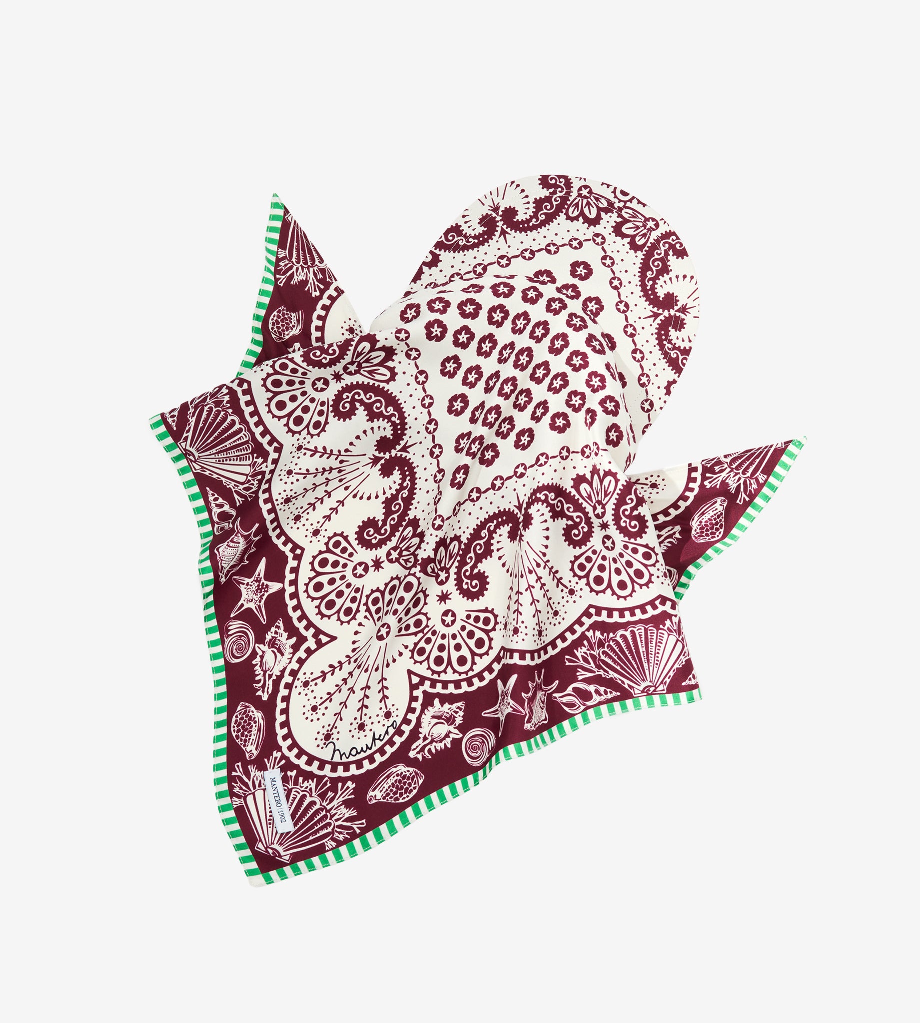 mantero-1902-zoey-bandana-con-visiera-in-seta image 1