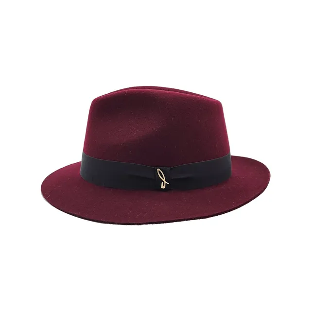 doria-1905-drop-cappello-in-feltro-di-lana-negroamaro image 1