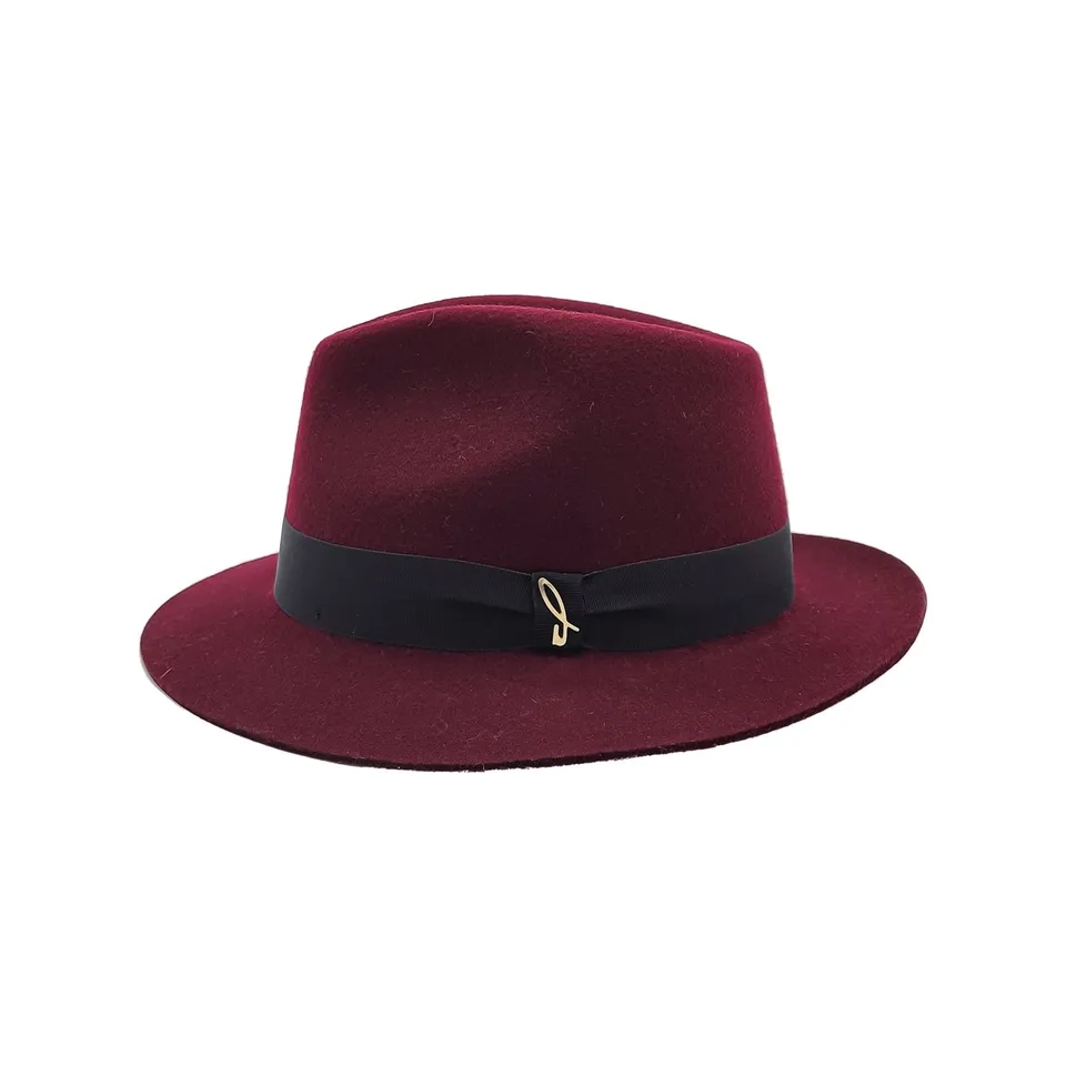 doria-1905-drop-cappello-in-feltro-di-lana-negroamaro image 1