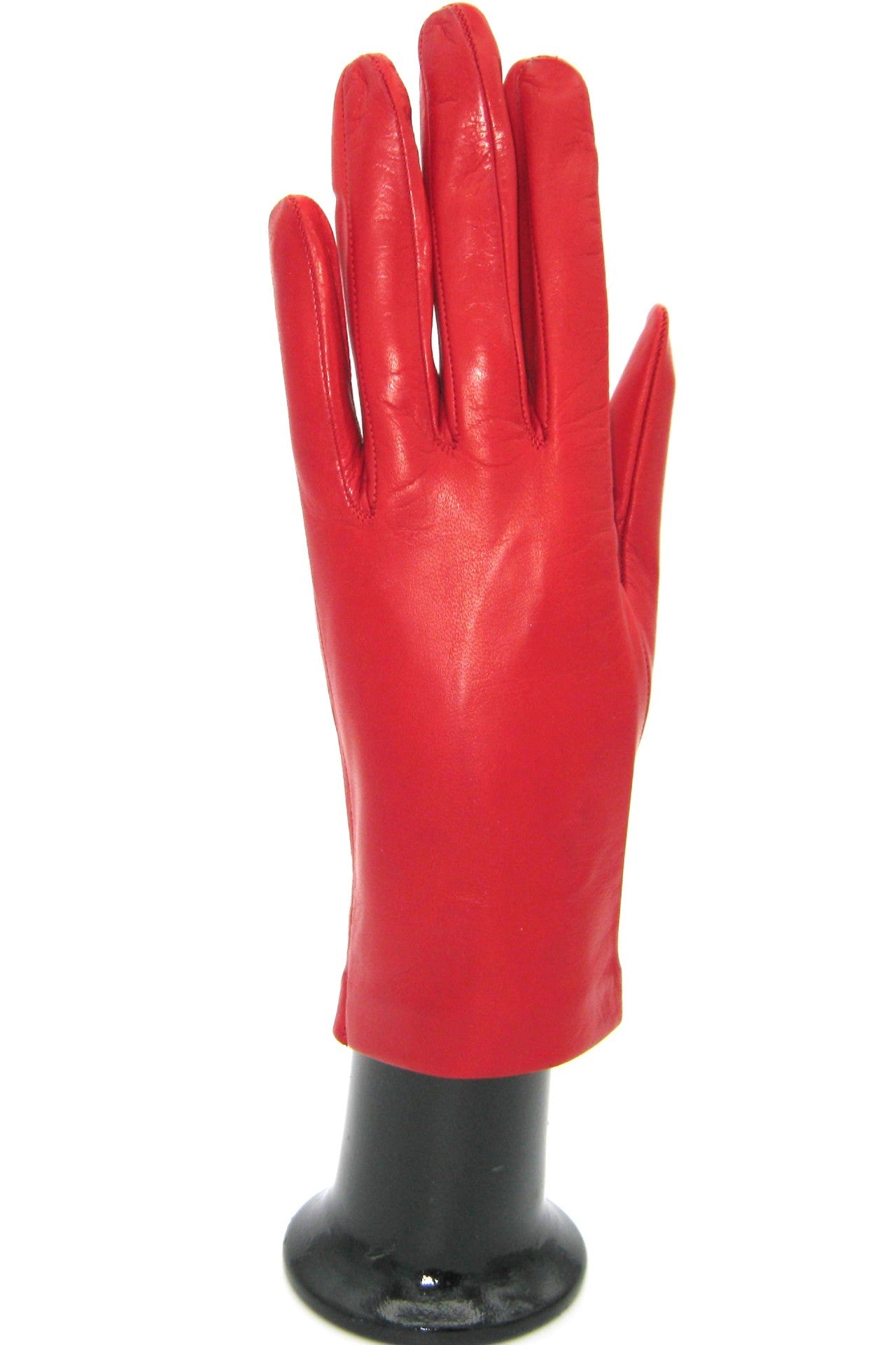 sermoneta-gloves-guanto-classico-da-donna-2bt-in-nappa-con-fodera-in-seta-rosso image 5