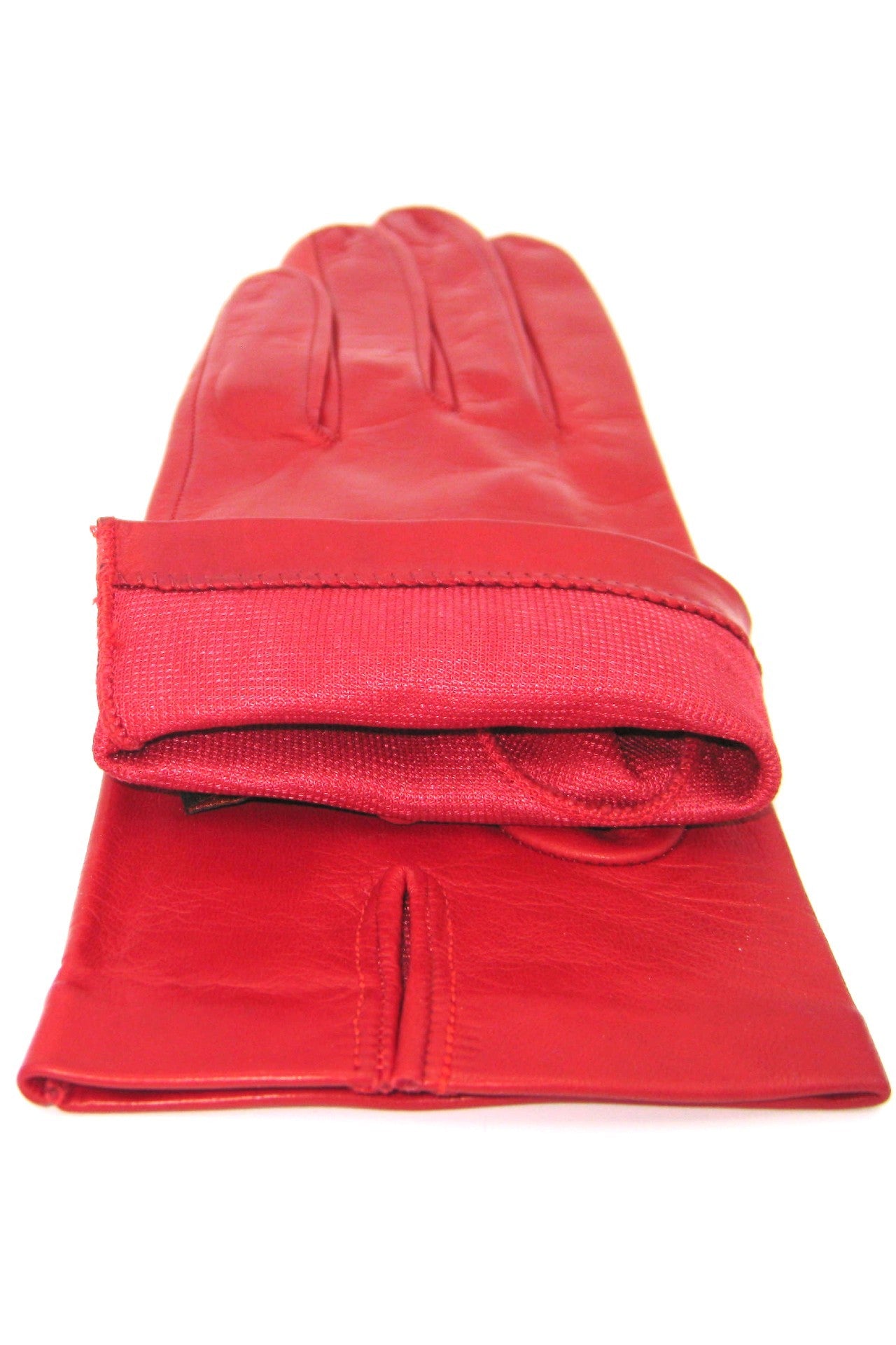 sermoneta-gloves-guanto-classico-da-donna-2bt-in-nappa-con-fodera-in-seta-rosso image 4