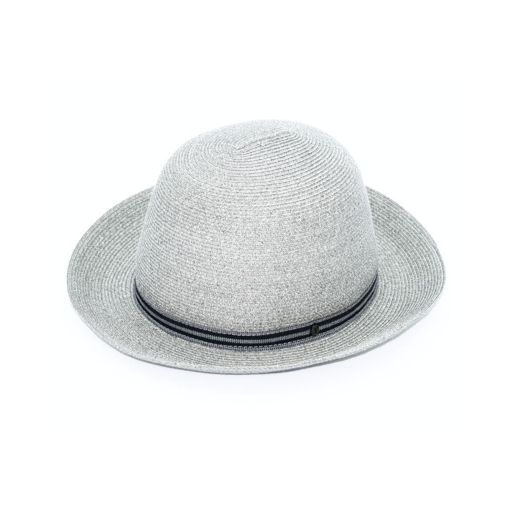 doria-1905-cappello-a-cupola-libera-in-treccia-di-papier-grigio image 1