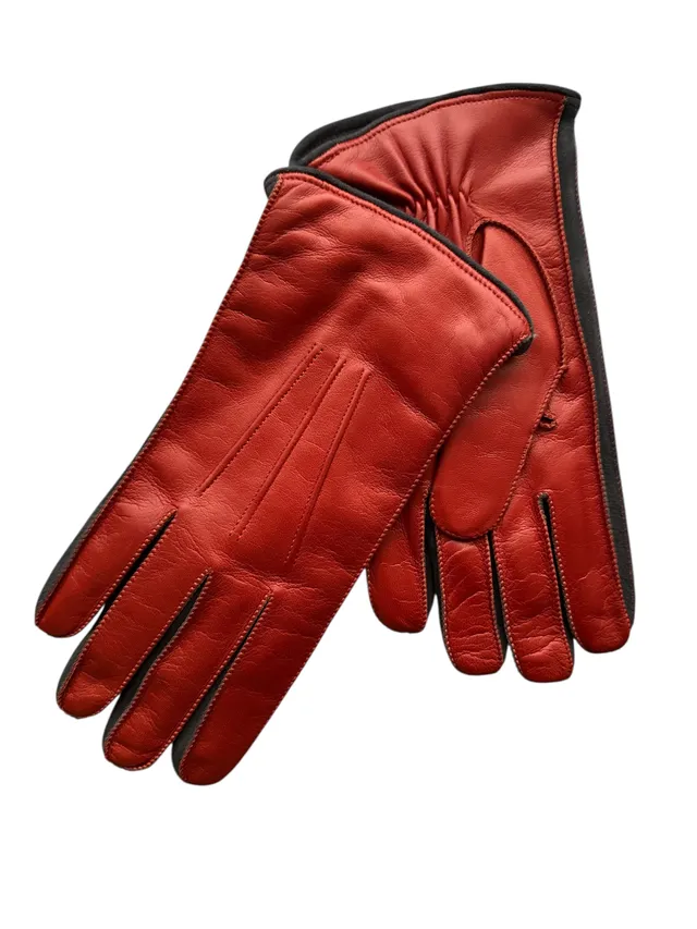 merola-gloves-guanti-in-nappa-con-profilo-in-camoscio-bicolore-foderati-in-cashm image 1