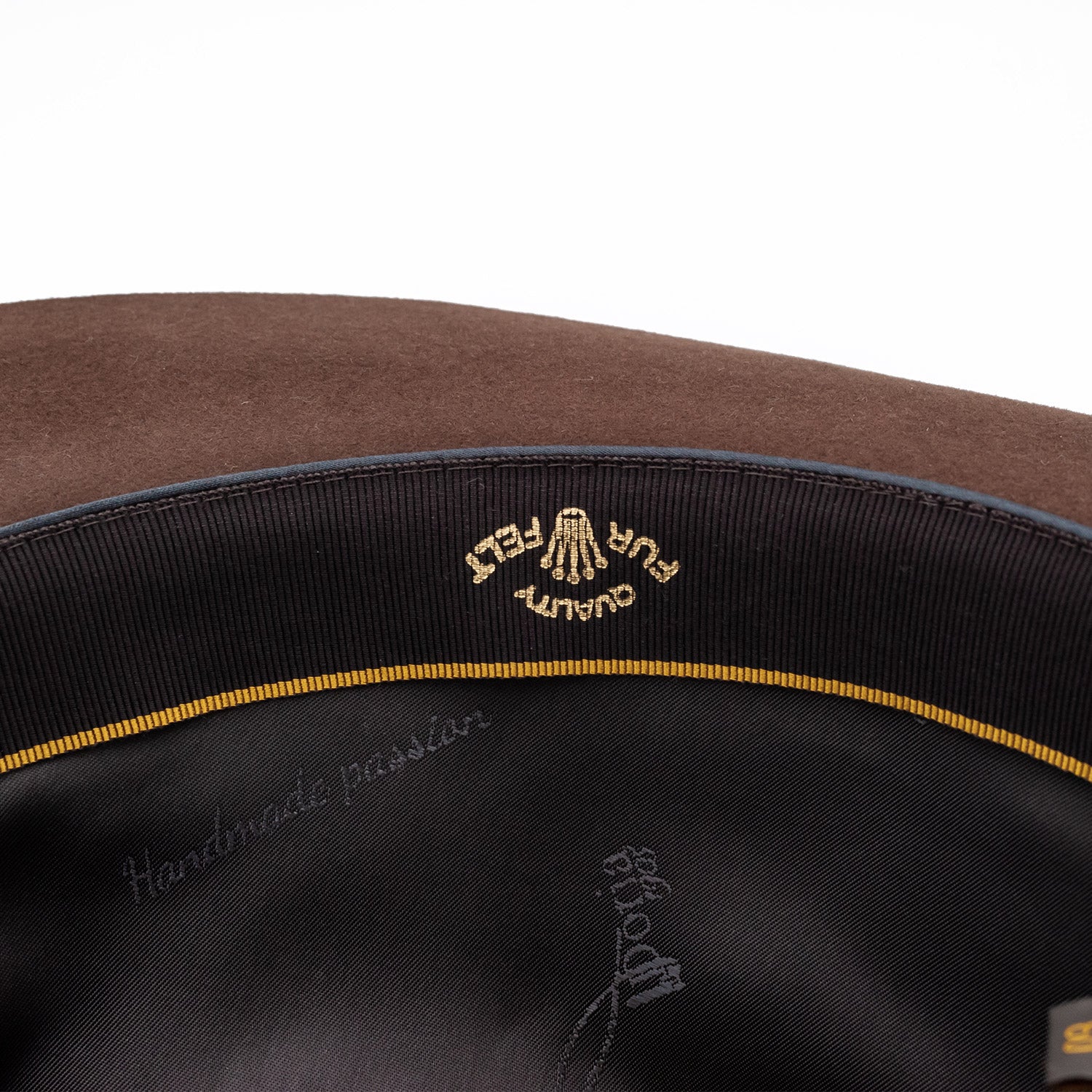 doria-1905-roberto-cappello-fedora-velour-marrone-cioccolato image 5