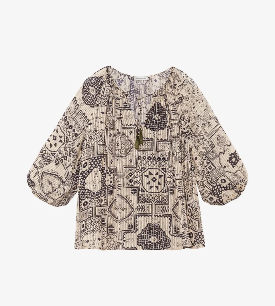 mantero-1902-lolita-blusa-manica-raglan-in-seta-e-lurex image 1