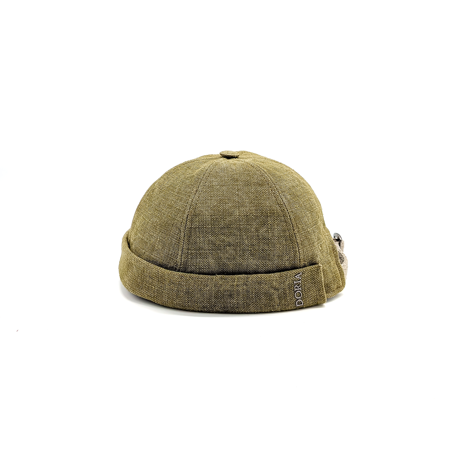 doria-1905-docker-berretto-zuccotto-in-lino-washed-raw image 1