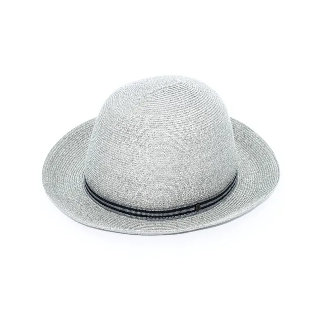 doria-1905-cappello-a-cupola-libera-in-treccia-di-papier-grigio image 1