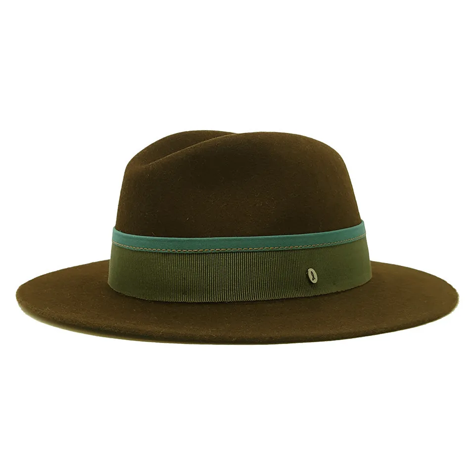 doria-1905-ike-vittorio-cappello-fedora-in-feltro-di-lapin-superior-marrone-fang image 1