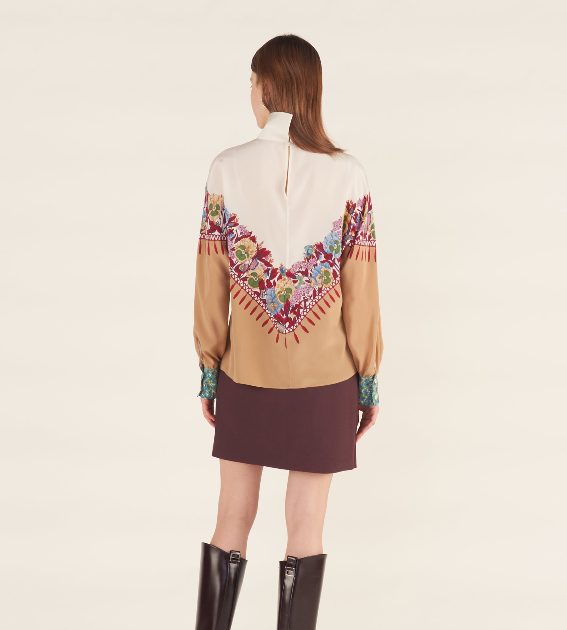 mantero-1902-tecla-blusa-con-colletto-reversibile-in-seta image 5