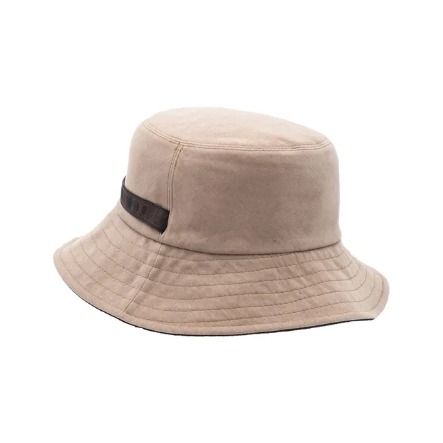 doria-1905-orano-cappello-bucket-reversibile-nero-kaki-in-cotone image 1