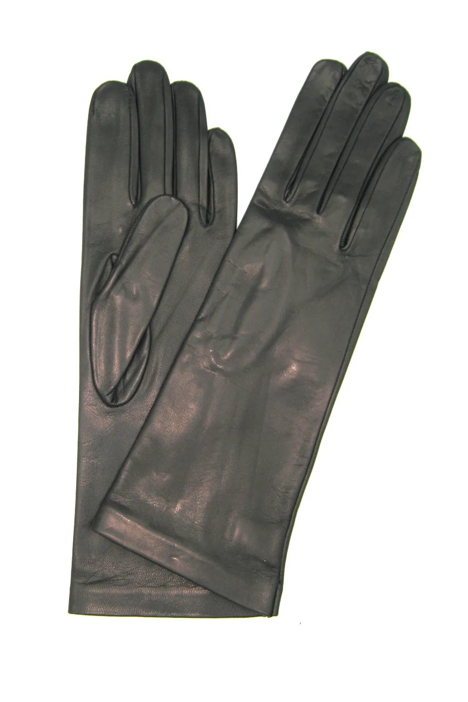 sermoneta-gloves-guanto-classico-donna-nappa-foderato-seta-4bt-nero image 1