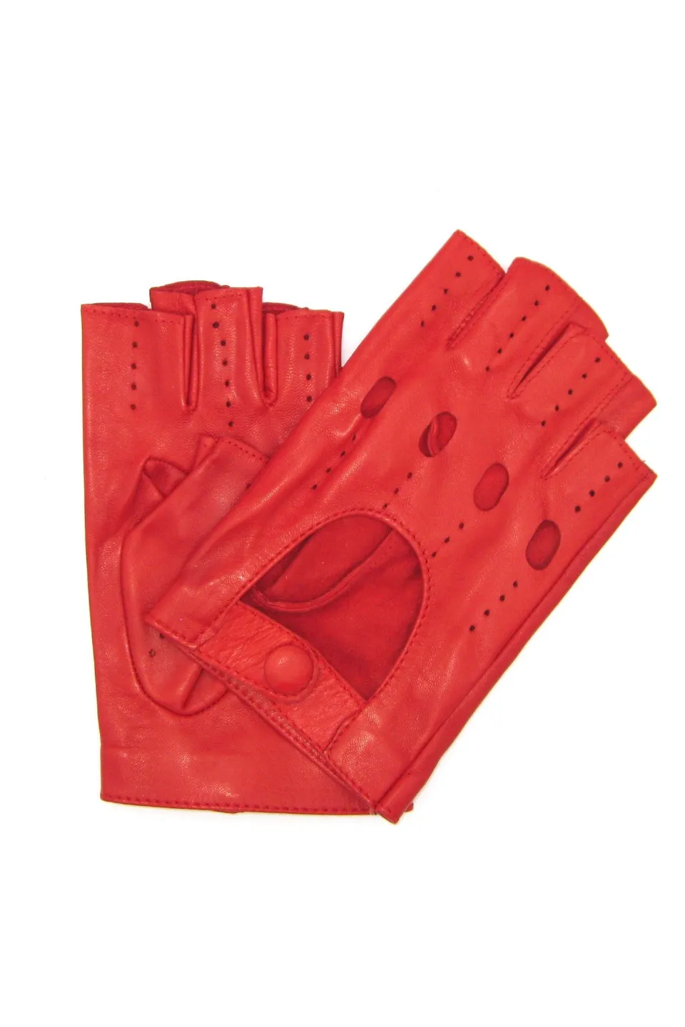 sermoneta-gloves-guanto-da-guida-2bt-in-nappa-a-mezze-dita-rosso image 1