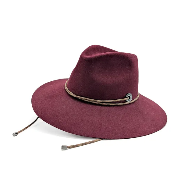 doria-1905-morgane-cappello-a-tesa-larga-in-feltro-di-lapin-rosso-negroamaro image 1