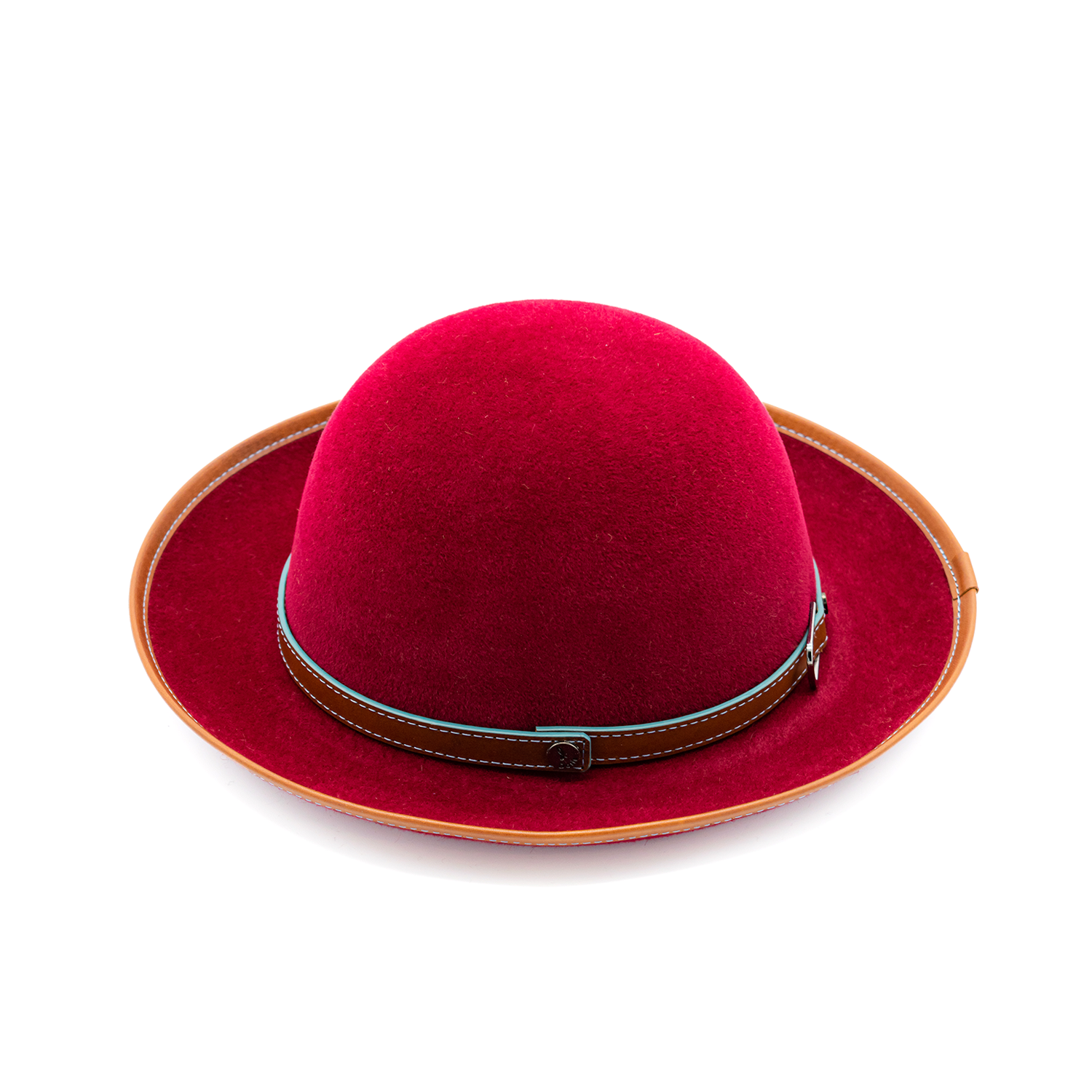 doria-1905-roller-cappello-feltro-lapin-rosso-arrotolabile image 2