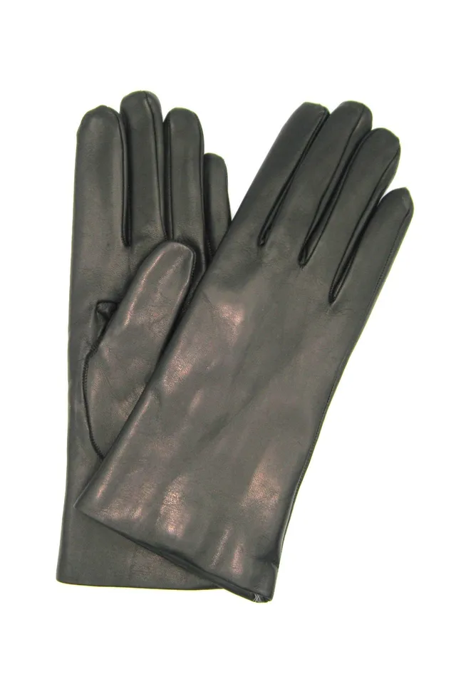sermoneta-gloves-guanto-classico-donna-in-nappa-foderato-lapin-nero image 1