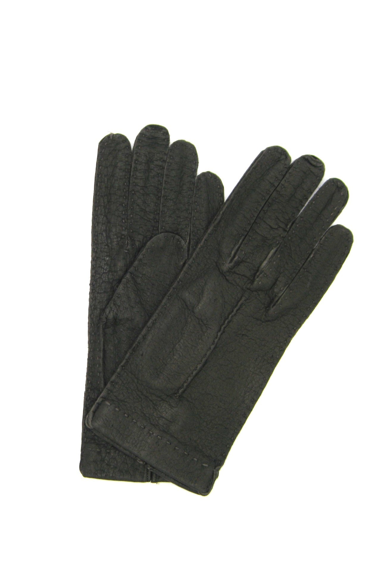 sermoneta-gloves-guanto-in-peccary-sfoderato-cucito-a-mano-testa-di-moro image 1