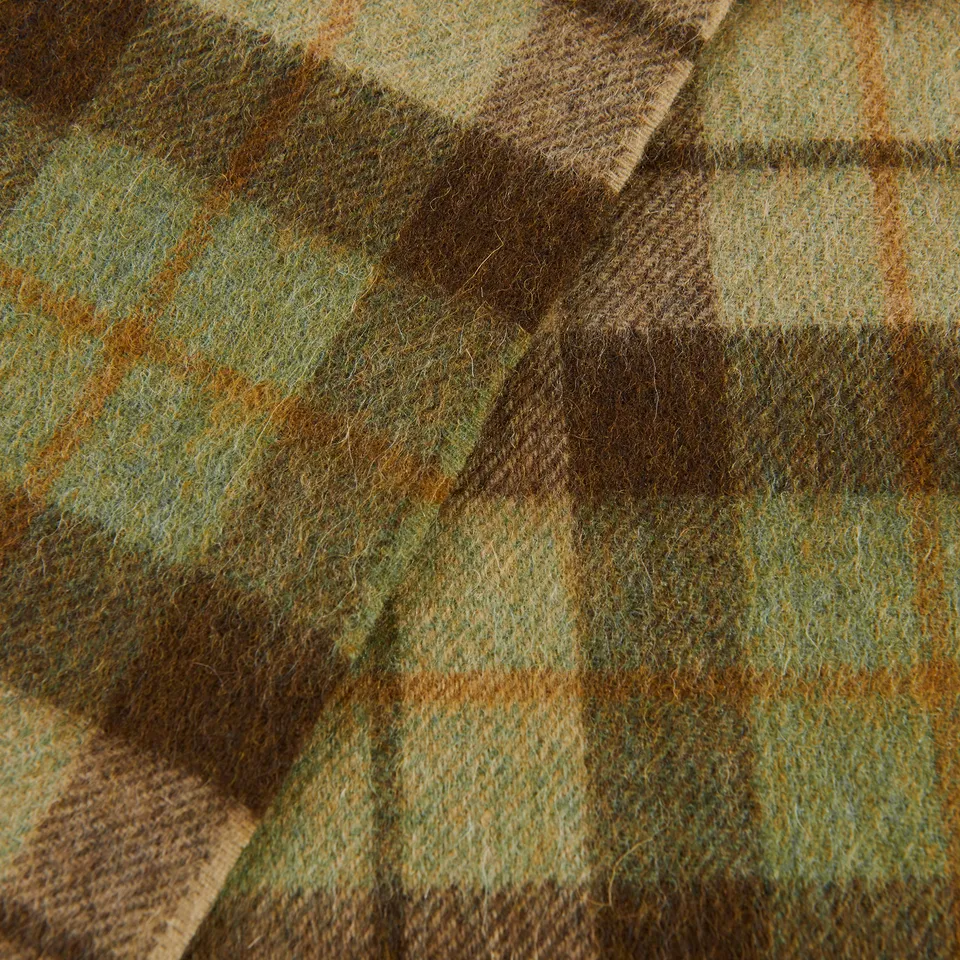 cappellificio-biellese-1935-lambswool-scarf-sciarpa-chestnut-tartan image 1