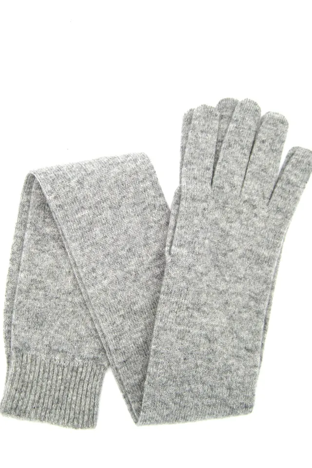 sermoneta-gloves-guanto-16bt-in-cashmere-100-grigio-chiaro image 1