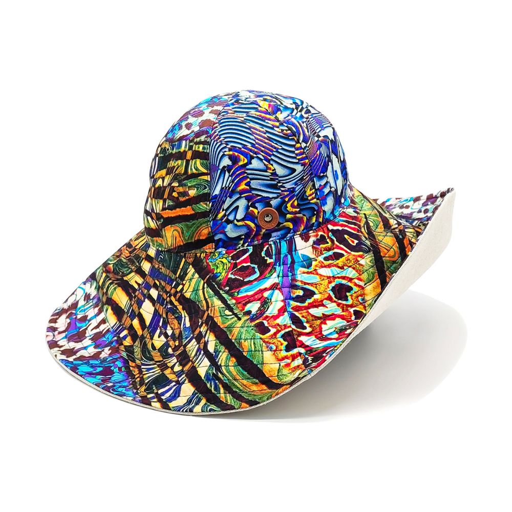 doria-1905-makasar-cappello-a-cupola-libera-in-canvas-di-cotone-reversibile image 3