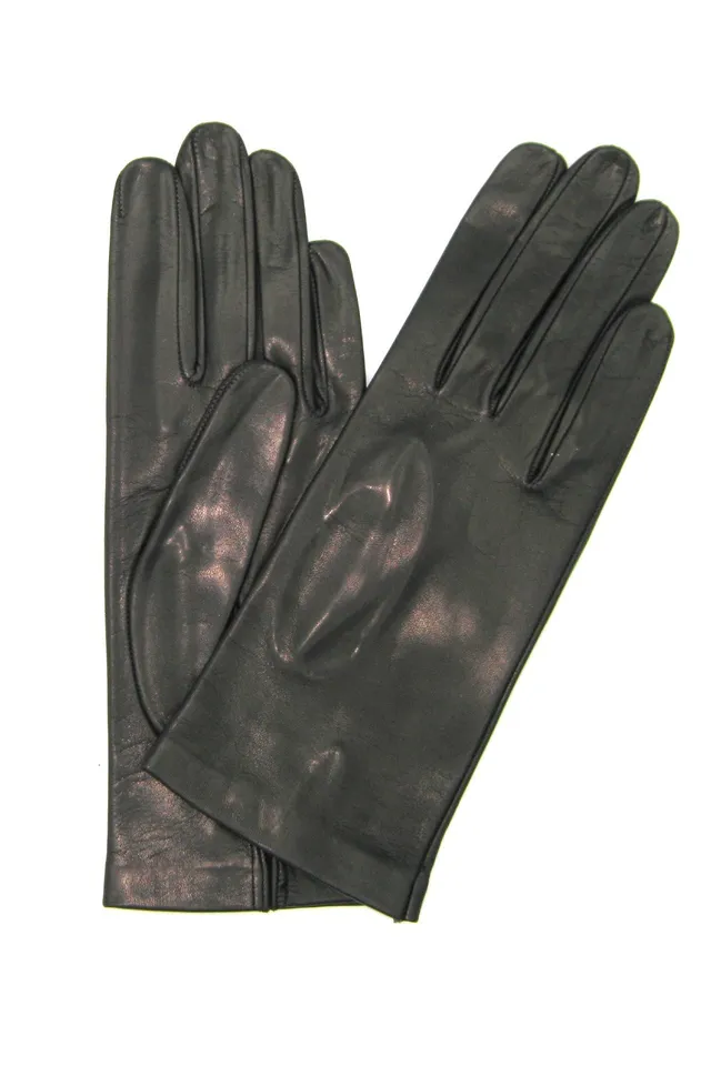 sermoneta-gloves-guanto-classico-da-donna-in-nappa-foderato-seta-nero image 1