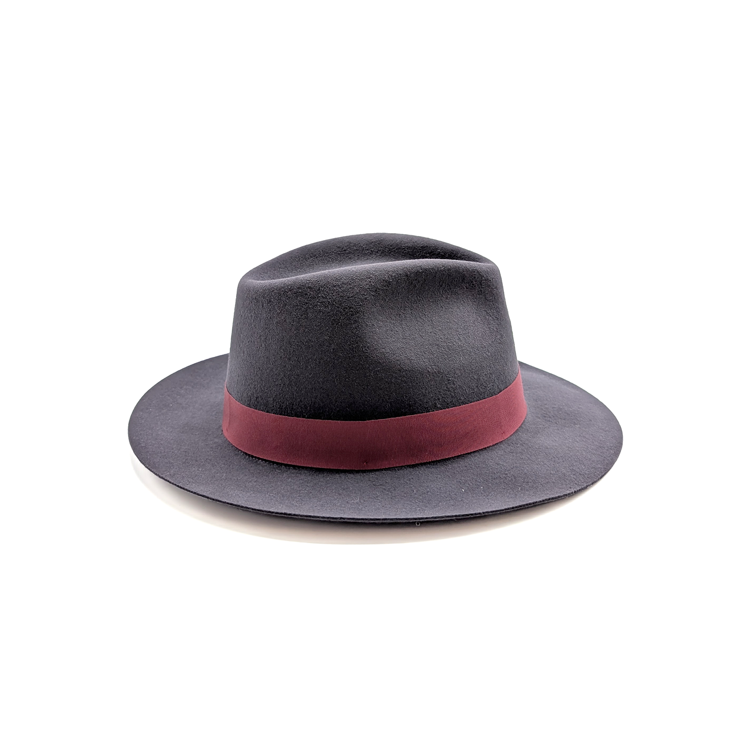 doria-1905-drop-cappello-in-feltro-di-lapin-rasato-grigio-temporale-con-cinta-ro image 4
