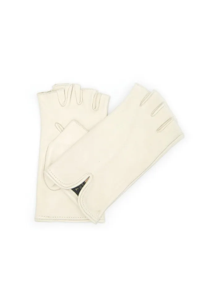 sermoneta-gloves-guanto-in-nappa-1-2-dita-foderato-di-seta-panna-da-donna image 1