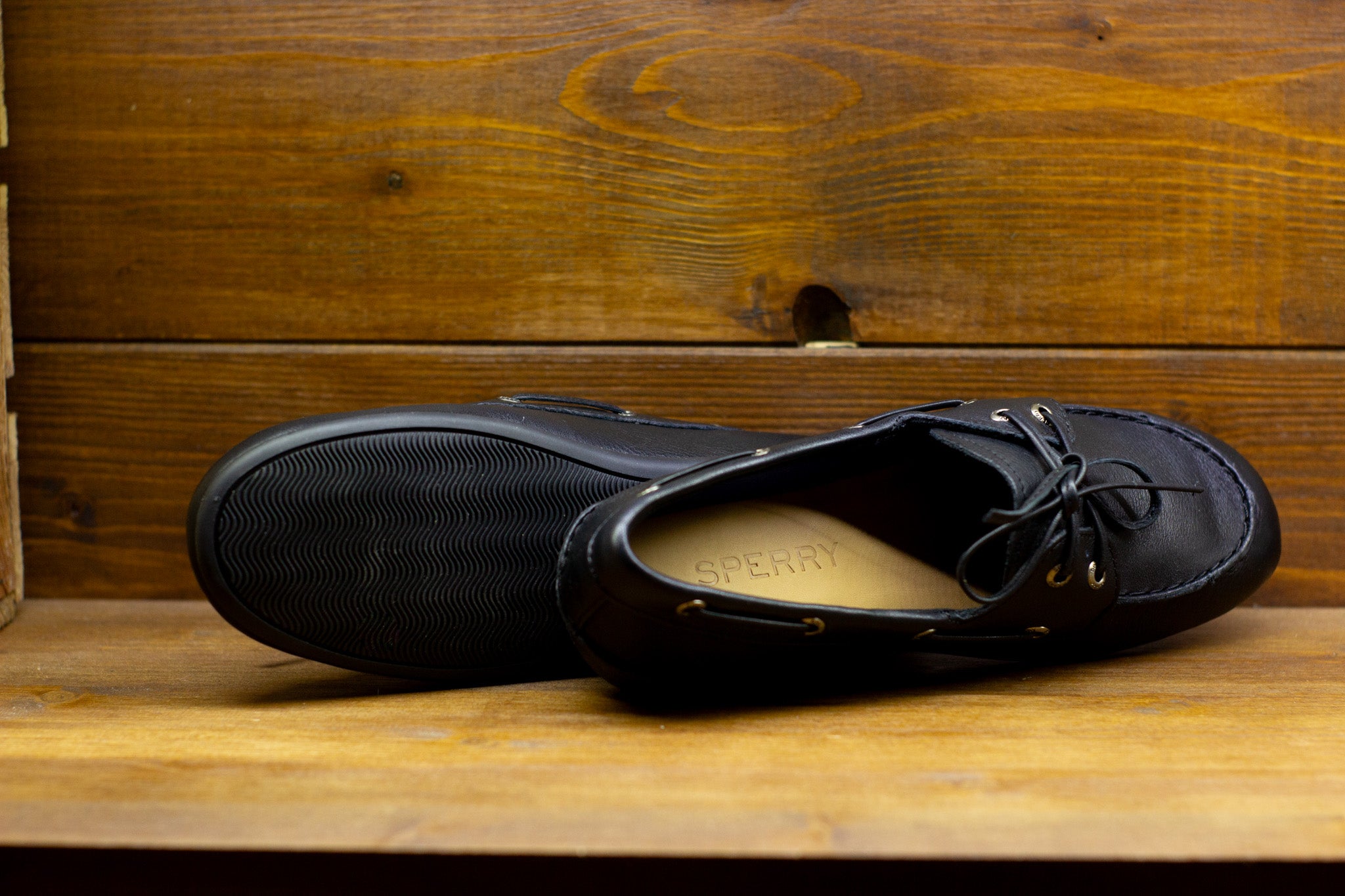 cappellificio-biellese-1935-slim-boat-shoes-in-pelle-nera-tumbled image 3
