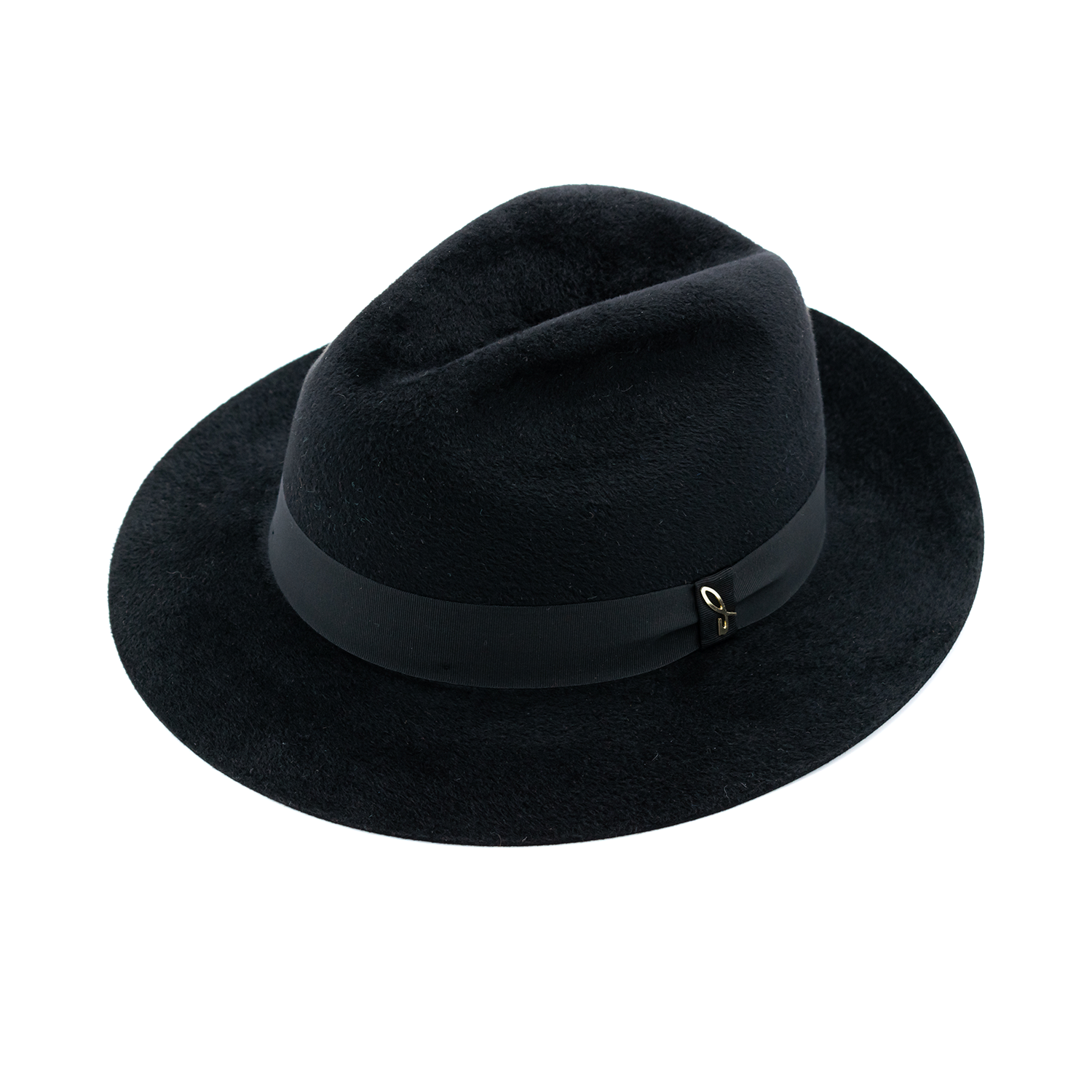 doria-1905-roberto-cappello-fedora-in-feltro-di-lapin-rasato-nero-2 image 1