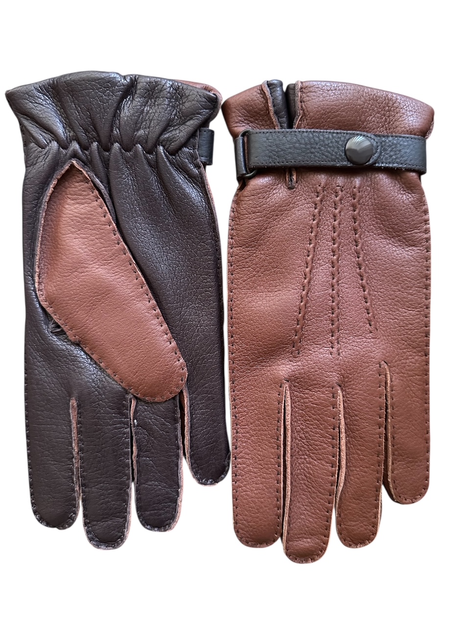 merola-gloves-guanti-in-cervo-cuciti-a-mano-con-fodera-in-cashmere-made-in-italy image 1